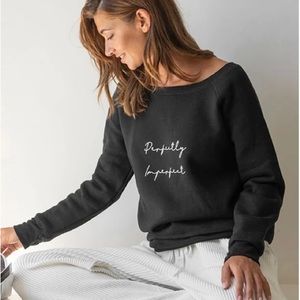 Om & Ah London “Perfectly Imperfect” Cozy Pullover NWT
